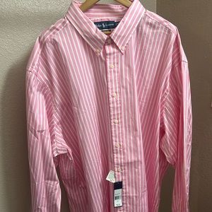 Ralph Lauren Pink Striped Button Down